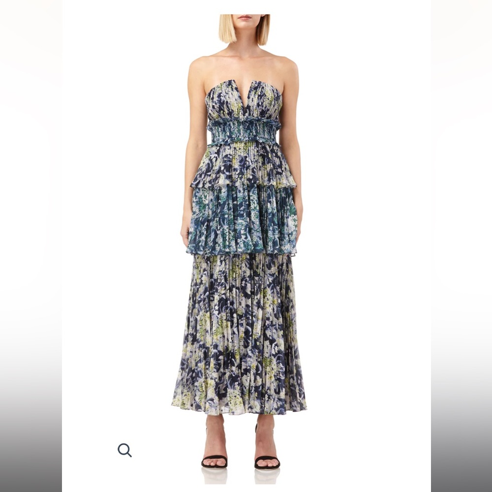 AMUR Mel Tiered Gown Dress